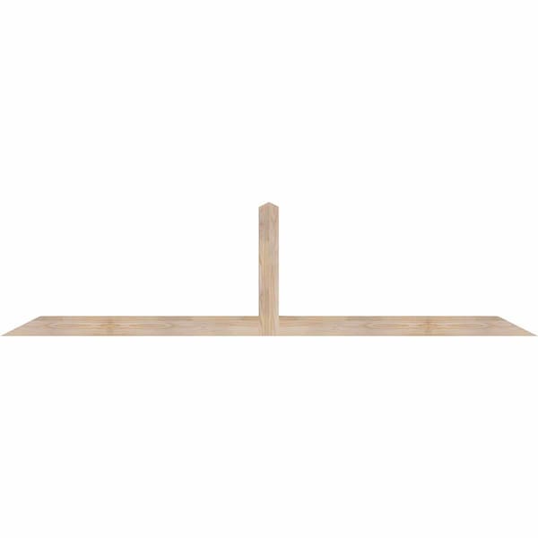 Ekena Millwork Portland Smooth Timber Gable Bracket, Douglas Fir, 96"W x 24"H x 3 1/2"D x 3 1/2"F, 6/12 Pitch GBW096X24X0404POR00SDF - main
